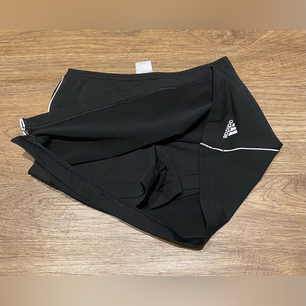 adidas Originals Black Mini Dress with White Trim